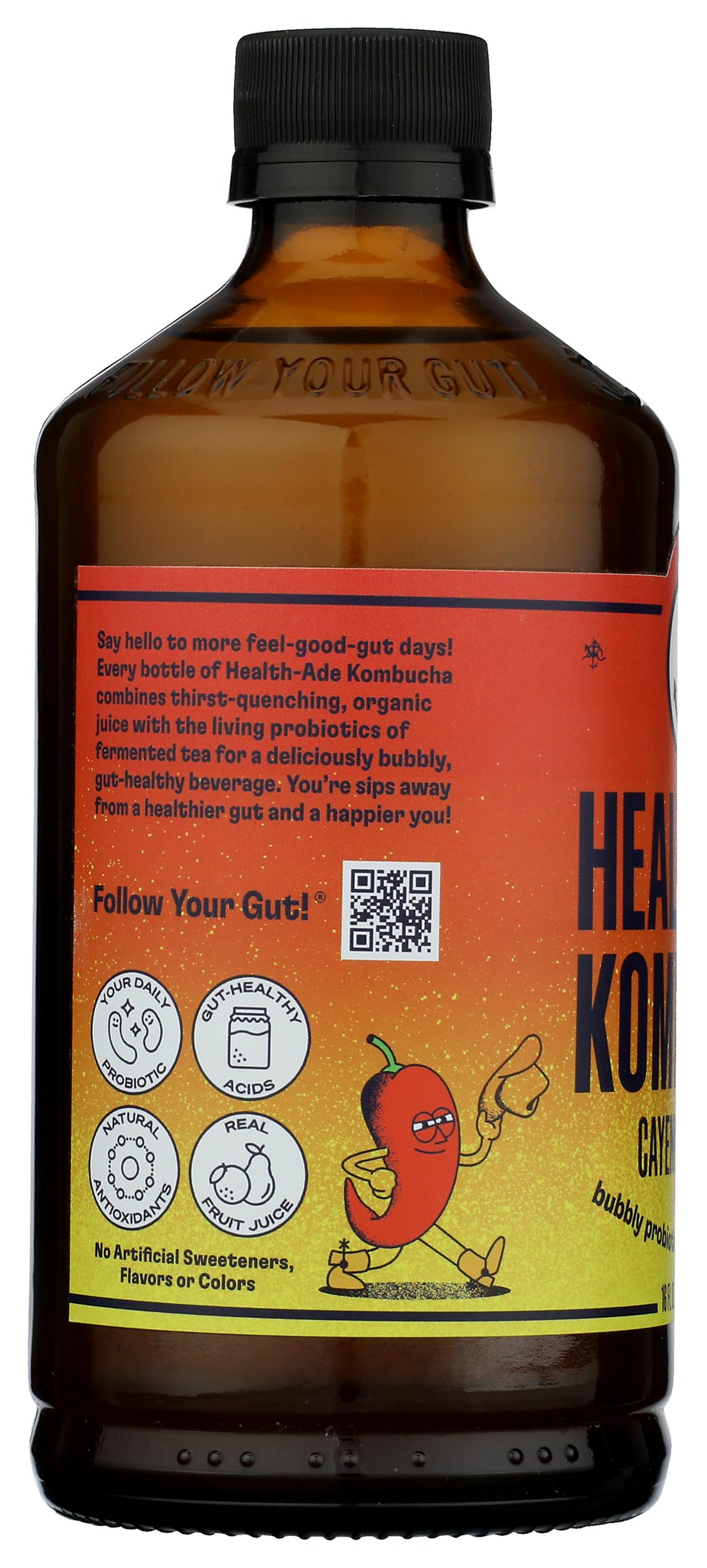 Health Ade, Kombucha Cayenne Cleanse Organic, 16 Fl Oz | Grocery